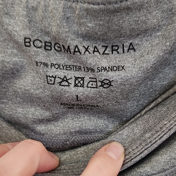 BCBGMaxAzria Black and Gray Leggings Athletic Style - Picture 2 of 8